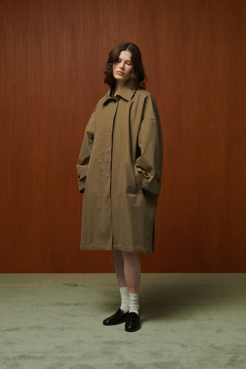 Bellepiece Trench John Oversize Kaki