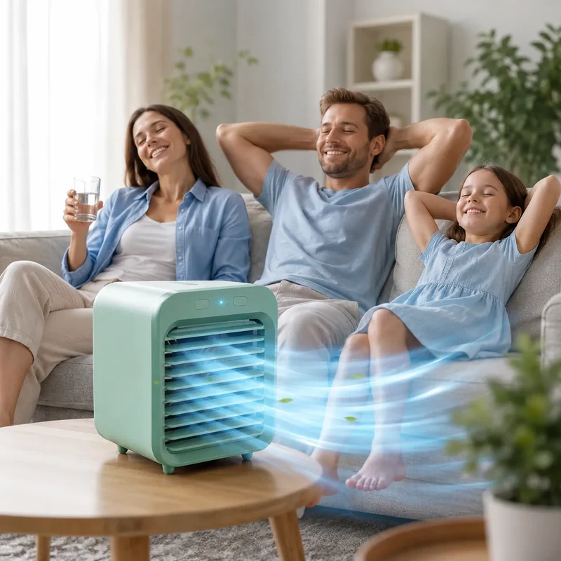 FrostMini | Ventilateur Brumisateur Refroidisseur d’Air Portable USB