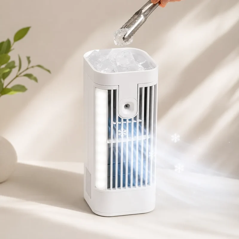 CoolDesk | Climatiseur Mobile Sans Évacuation Silencieux avec Veilleuse