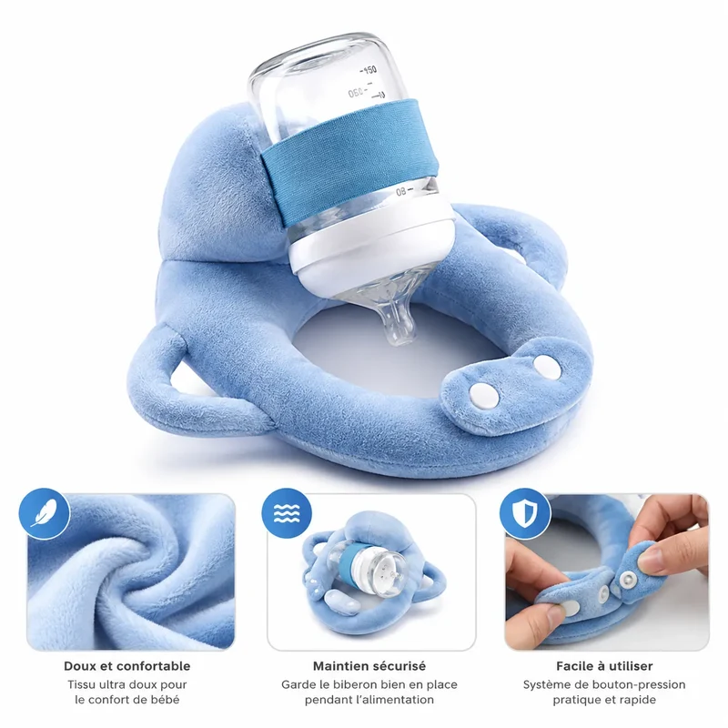 BabyFeed | Coussin Porte-Biberon Bébé Ergonomique et Lavable