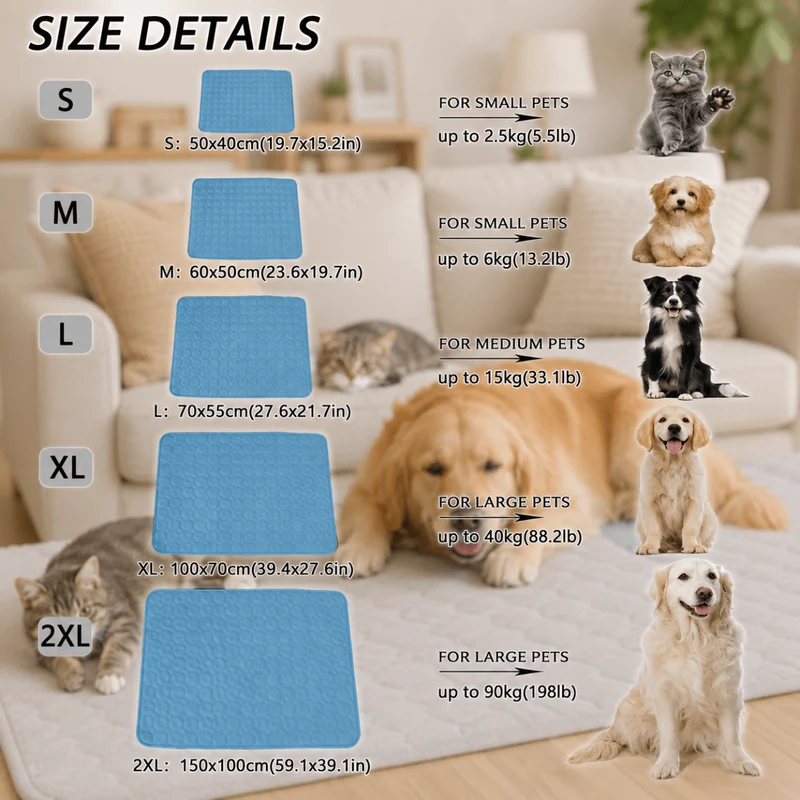 CHILLTAIL | Lit Rafraîchissant Grand Confort pour Chien et Chat