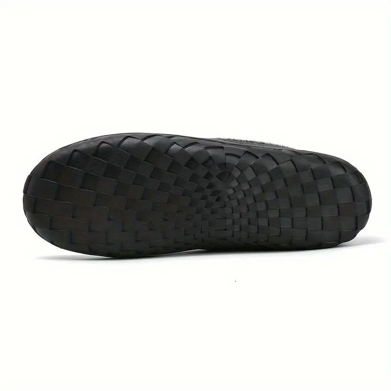 TERRAWOOL | Mocassins Homme Chauds en Laine Synthétique pour la Maison