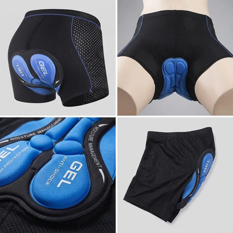 RideComfort | Sous-Short de Cyclisme Rembourré Gel Respirant Unisexe