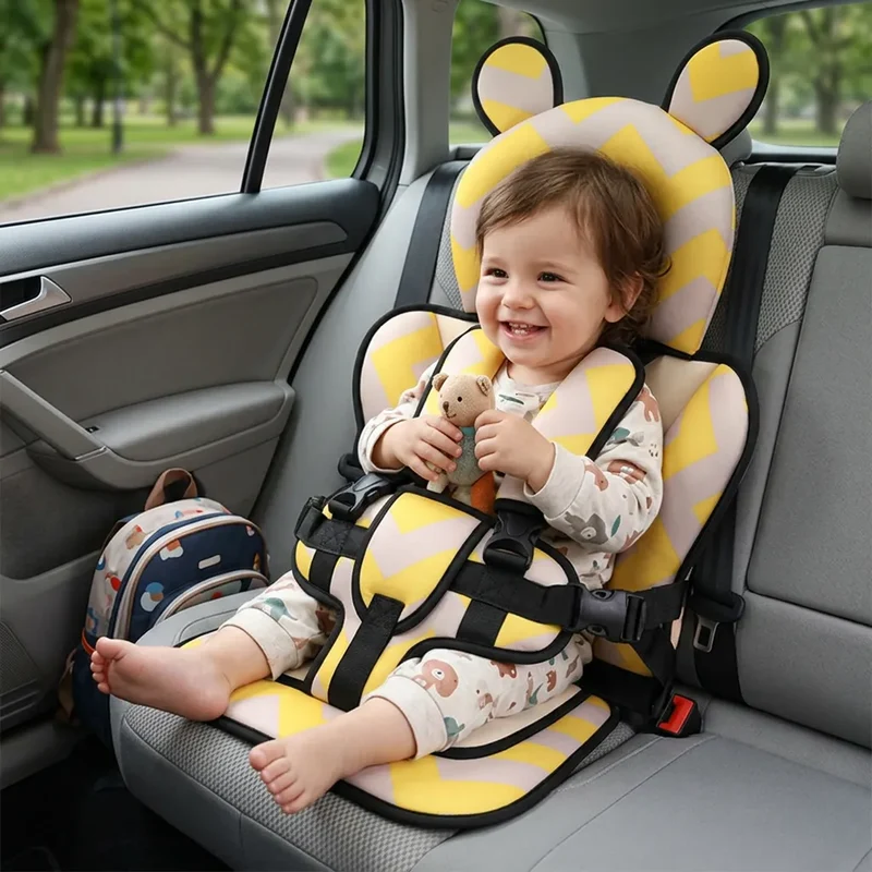 TravelSafe | Siège Rehausseur Voiture Enfant Pliable – Siège Auto Bébé Portable