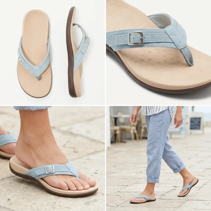 ComfortStep | Sandales Orthopédiques Femme avec Soutien de la Voûte Plantaire