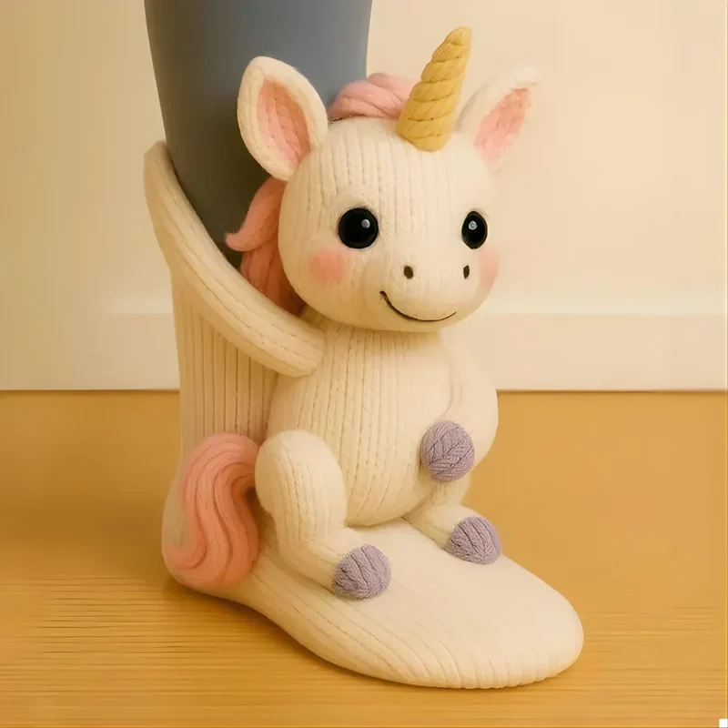 CozyPaws | Chaussettes Cocooning Antidérapantes avec Motif Animal 3D