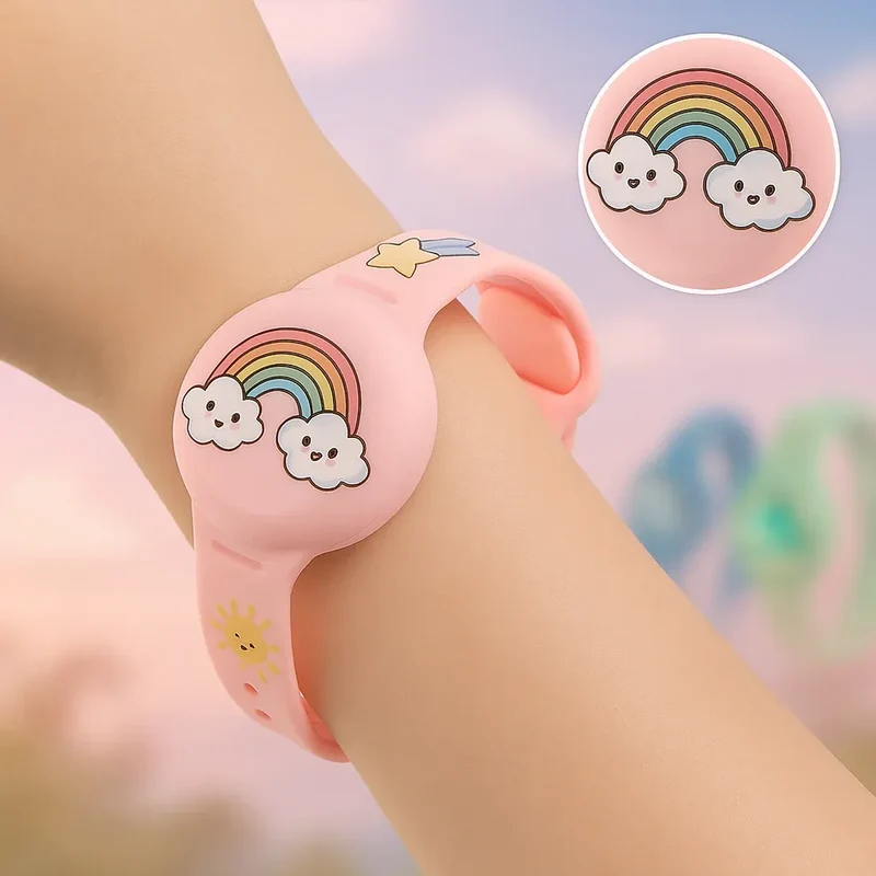 KidTrack | Bracelet Traceur GPS Enfant Compatible AirTag Sans Abonnement