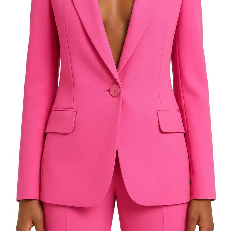 Élégance Prestige | Ensemble Tailleur Femme Blazer Long