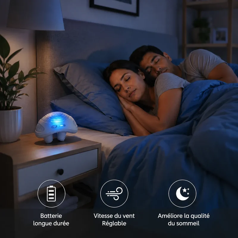 SleepAir | Mini Dispositif Respiratoire Anti-Ronflement Compact