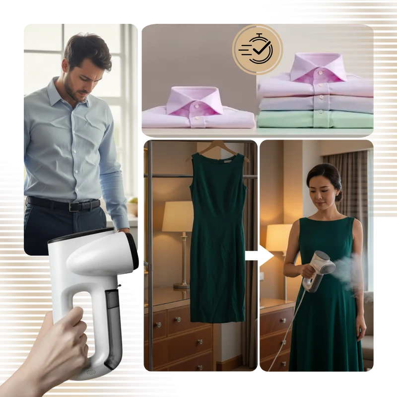 Défroisseur vapeur portable pour vêtements