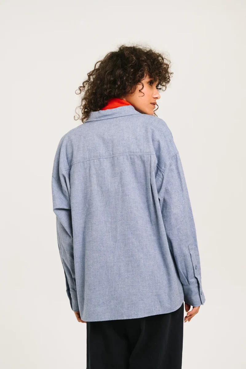 SacreCoeur Chemise Baylie Chevrons Bleu