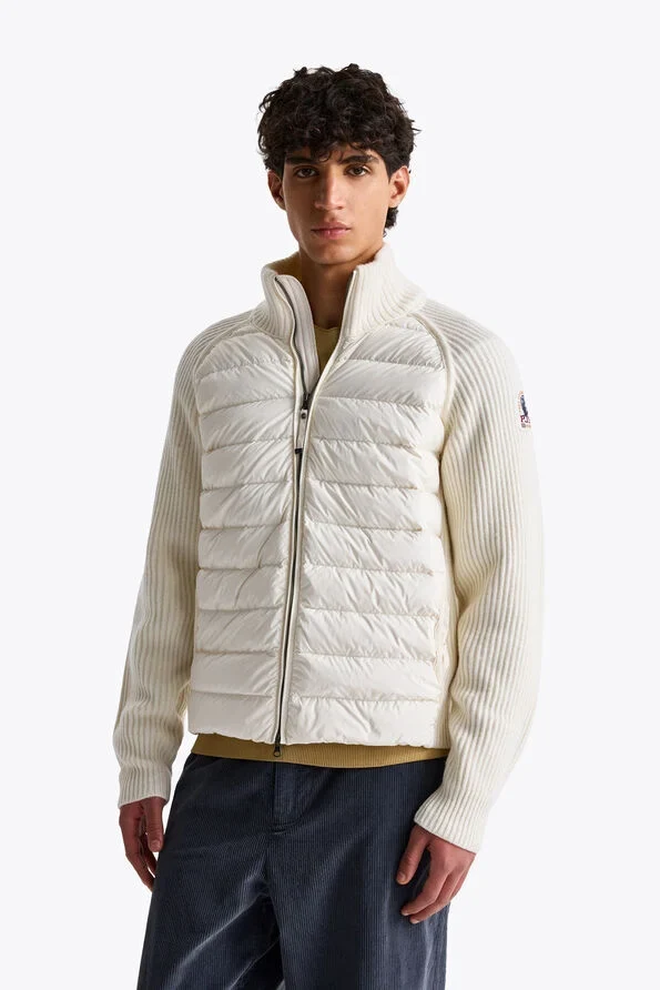 Parajumpers Cardigan Olmo Hybride Warm Ivory