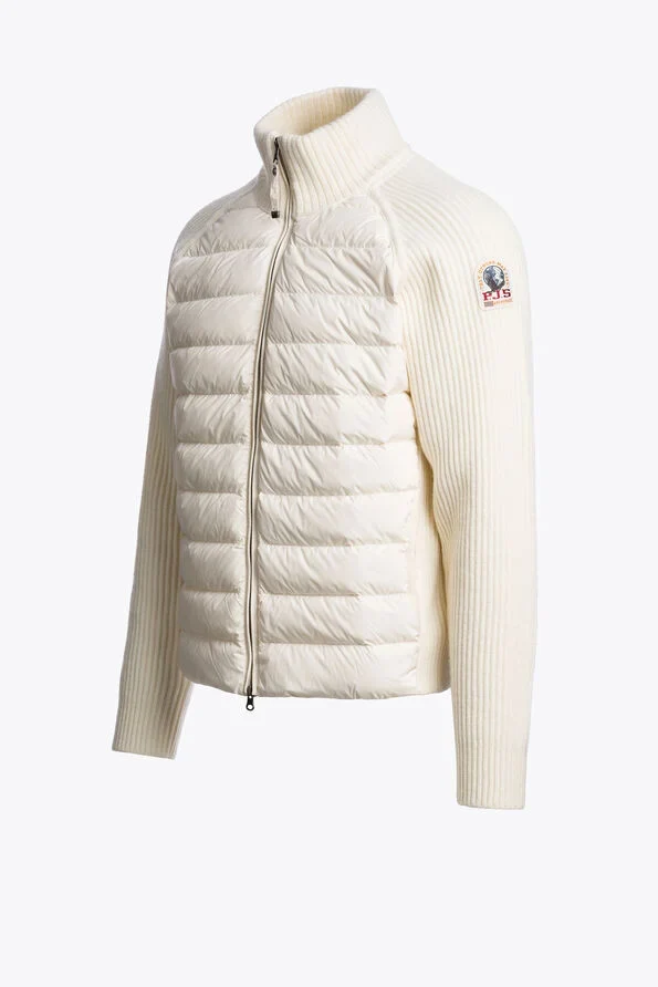 Parajumpers Cardigan Olmo Hybride Warm Ivory