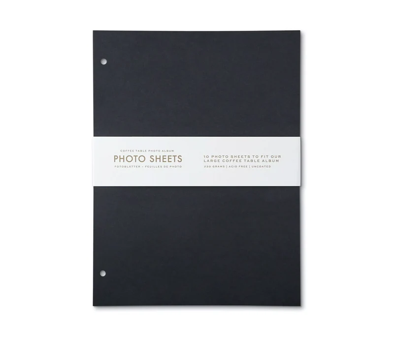 Papier photo - Noir (paquet de 10)