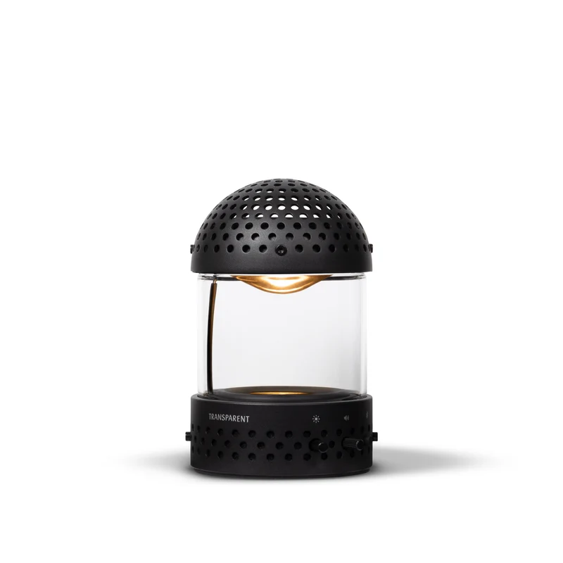 Enceinte lumineuse noire