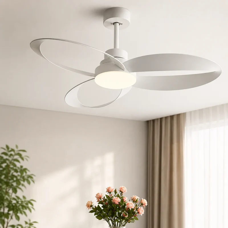 AéroLume | Ventilateur de Plafond LED Silencieux avec Pales en Bois