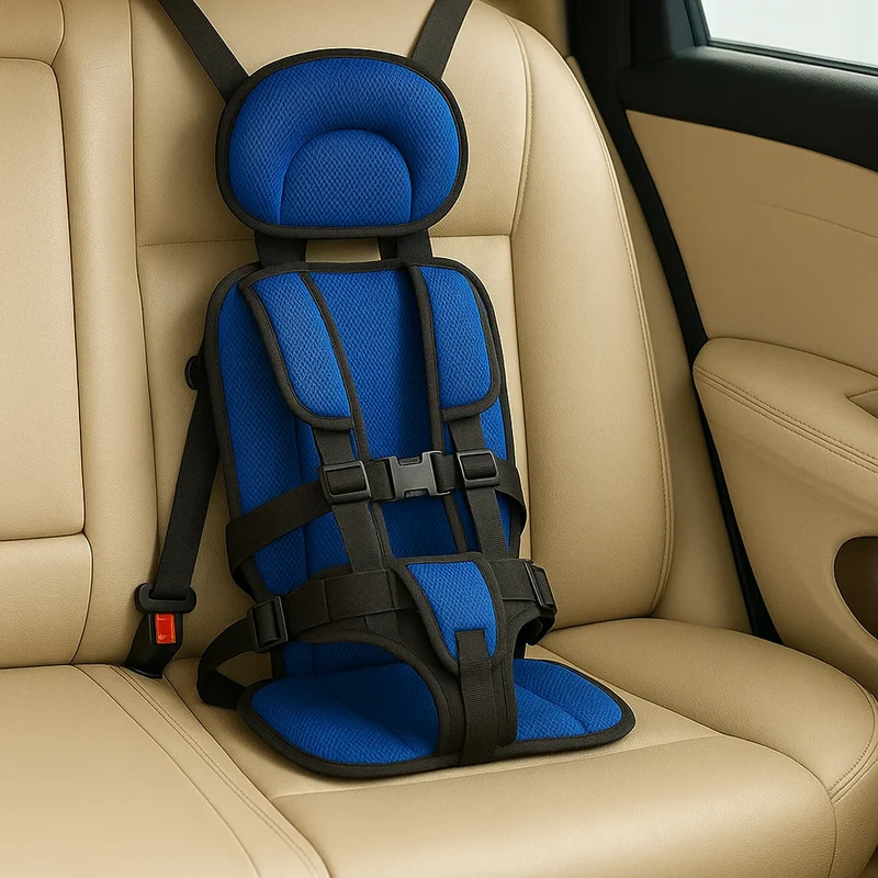 Siège Rehausseur voiture TravelSafe | Rehausseur enfant pliable Rouge
