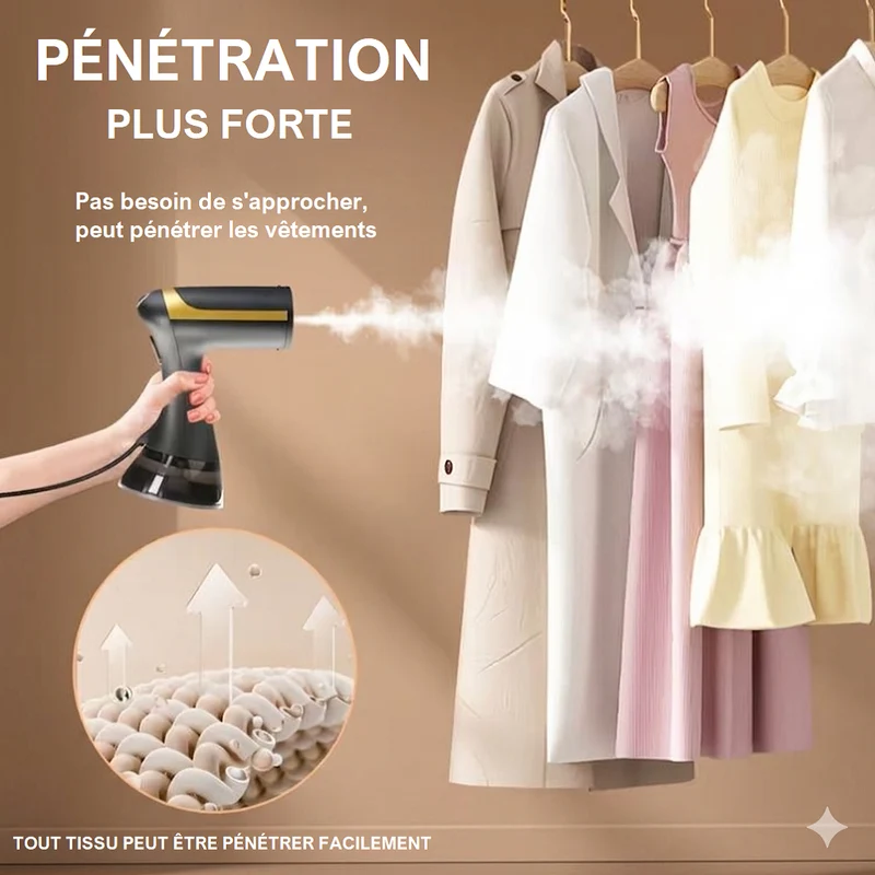 Défroisseur Vapeur Professionnel 1500W – Réservoir 300ml | Sans Repassage