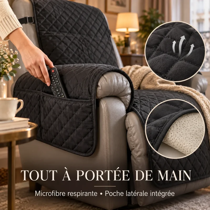 Housse de canapé inclinable | Couvre canapé antidérapant pour animaux