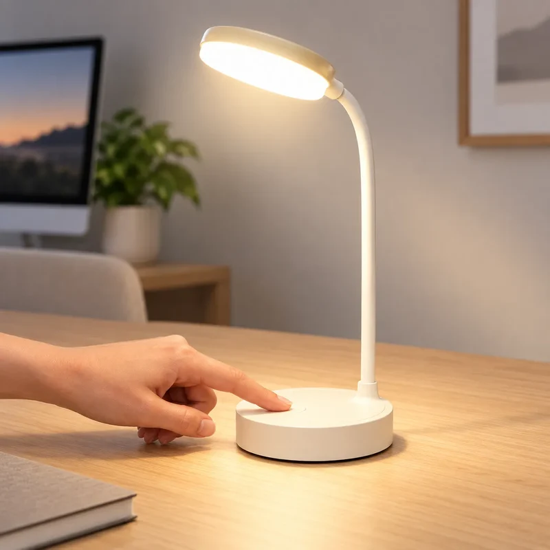 Lampe de Bureau LED Portable | Lampe de chevet tactile, 9 modes de luminosité