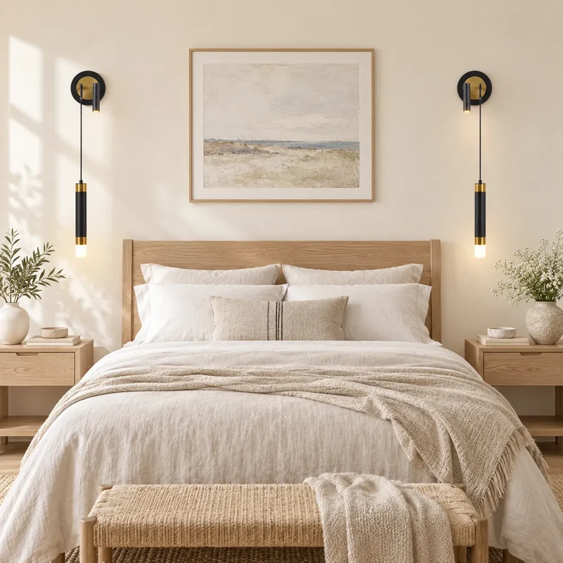 Applique Murale Linea | Lampe murale linéaire en fer, chambre et lecture