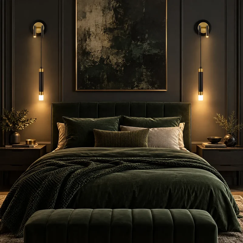 Applique Murale Linea | Lampe murale linéaire en fer, chambre et lecture