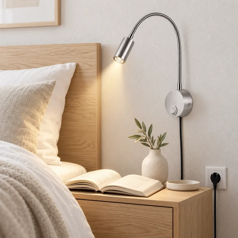 Applique Murale Flexa | Lampe murale LED flexible pour lecture, chevet et bureau