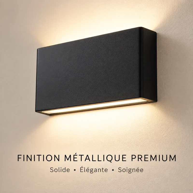 Applique Murale Nordica Alu | Lampe murale en aluminium étanche IP65, chambre et salle de bain