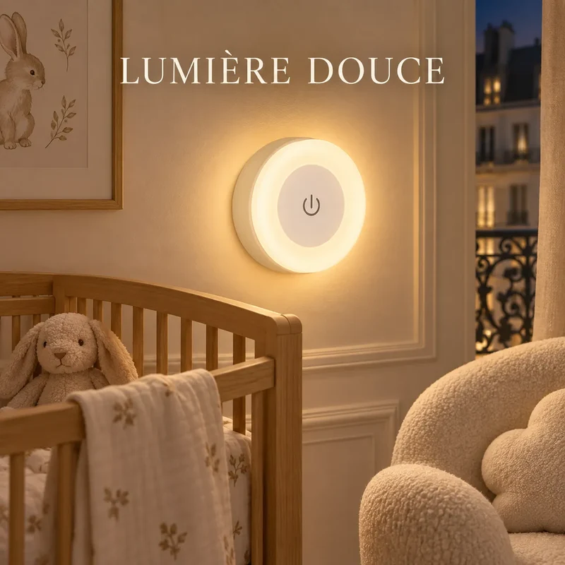 Applique Murale LED Fimura | Lampe murale sans fil rechargeable, tactile et magnétique
