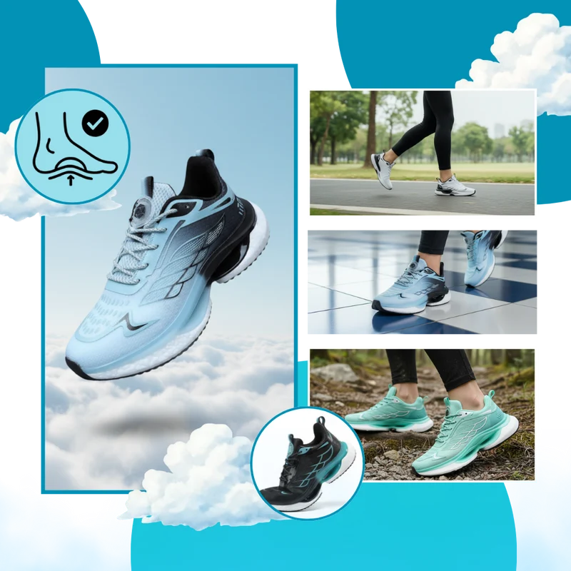 Chaussures de course rembourrées et respirantes
