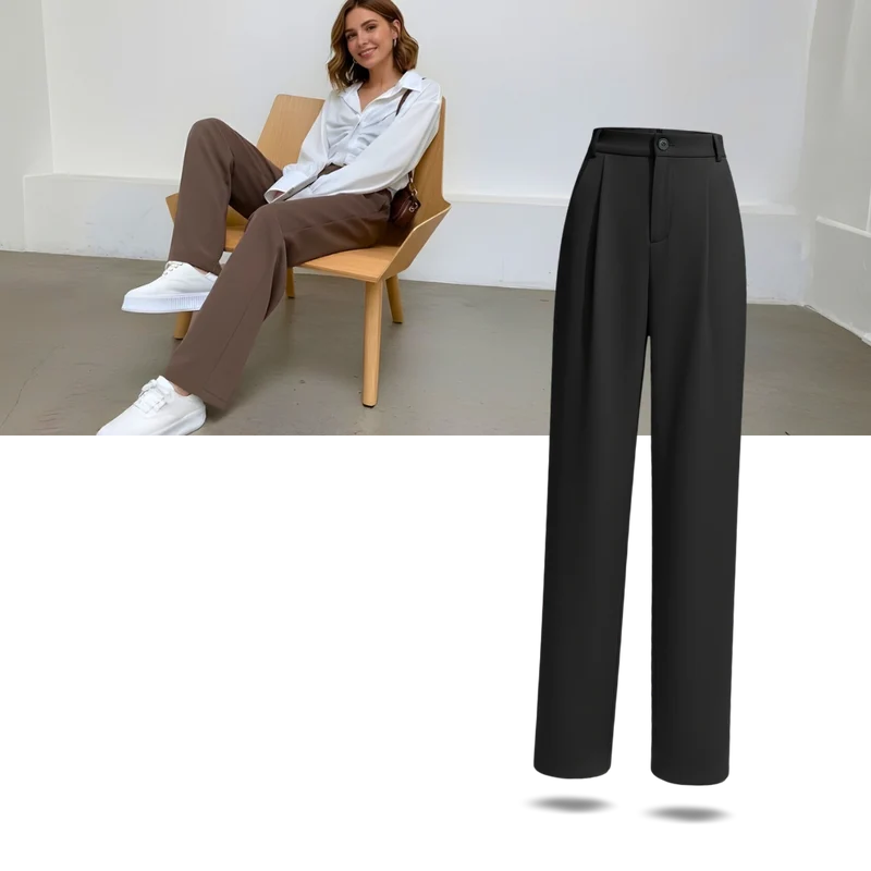 Pantalon chic à coupe large