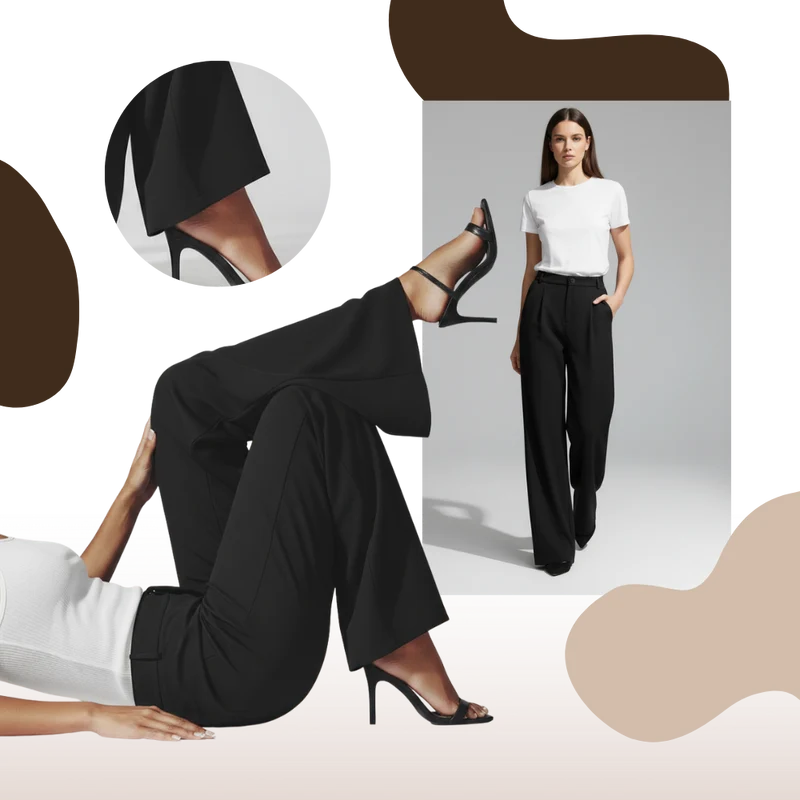 Pantalon chic à coupe large