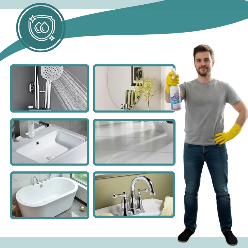 Nettoyant fraîcheur anti-calcaire multisurfaces pour salle de bain