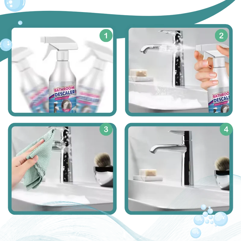 Nettoyant fraîcheur anti-calcaire multisurfaces pour salle de bain