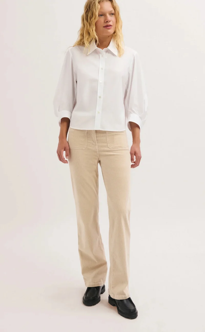 Pablo Chemise Lesta en Popeline Blanc