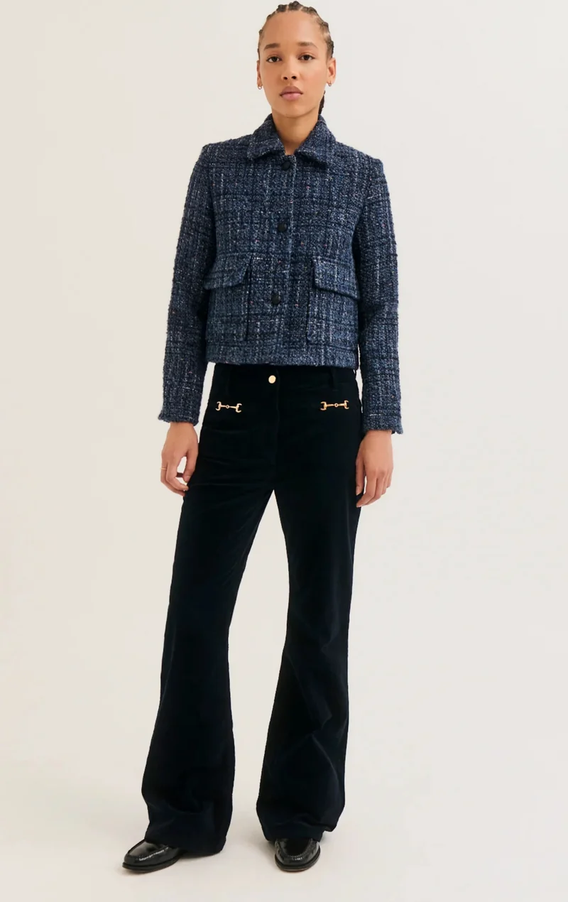 Pablo Veste Judith en Tweed Indigo