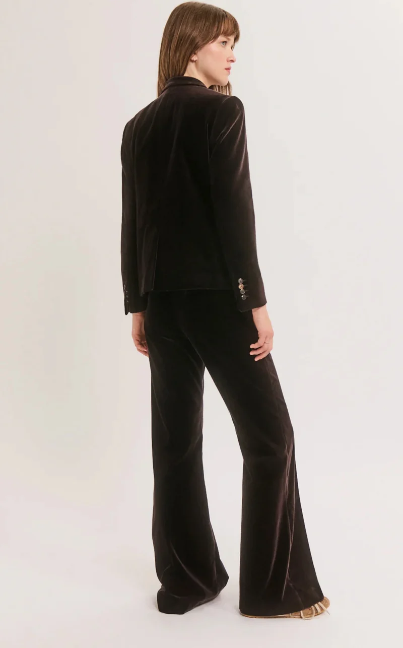 Pablo Blazer Jelia en Velours Cinnamon