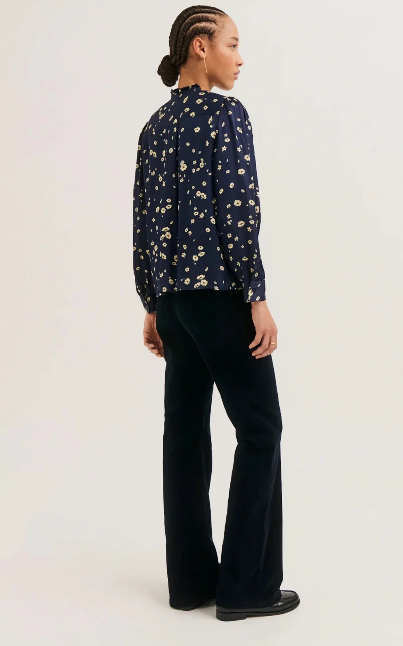 Pablo Chemise Lovia Fleurie Marine