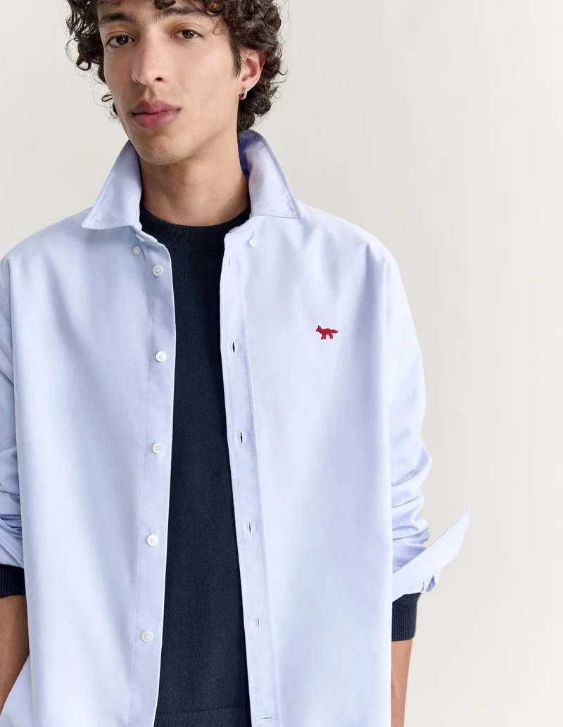 Maison Kitsuné Chemise Profile Fox Casual Pure Blue