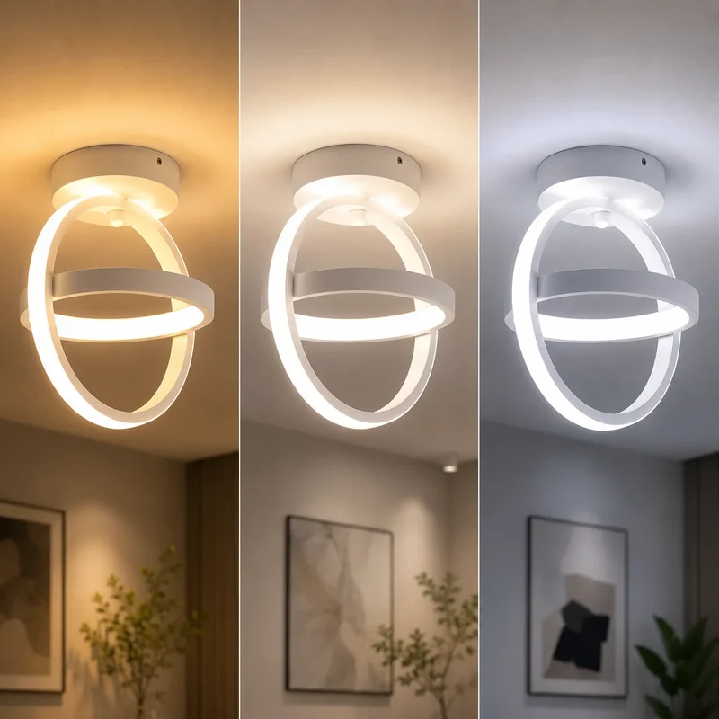 ORBÉLIA™ Moderne | Plafonnier à LED Design avec lumière 3 couleurs