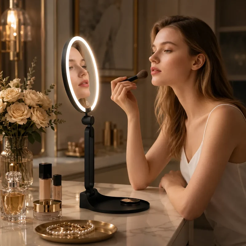 LUMIPRO™ Élégance | Miroir Maquillage LED et coiffeuse