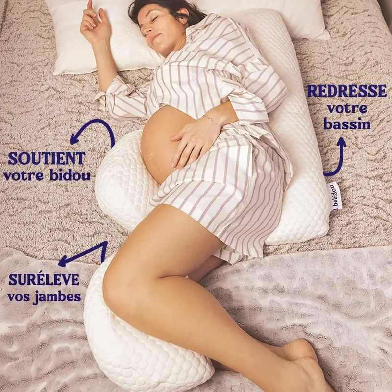 Coussin de Grossesse Ergonomique – Oreiller Femme Enceinte