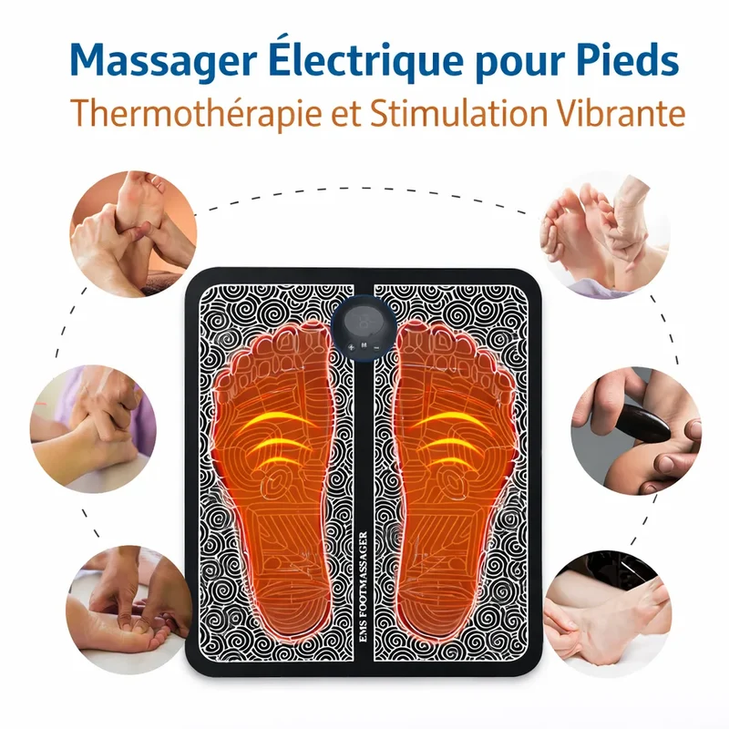 Appareil de Massage des Pieds – Tapis de massage électrique des pieds