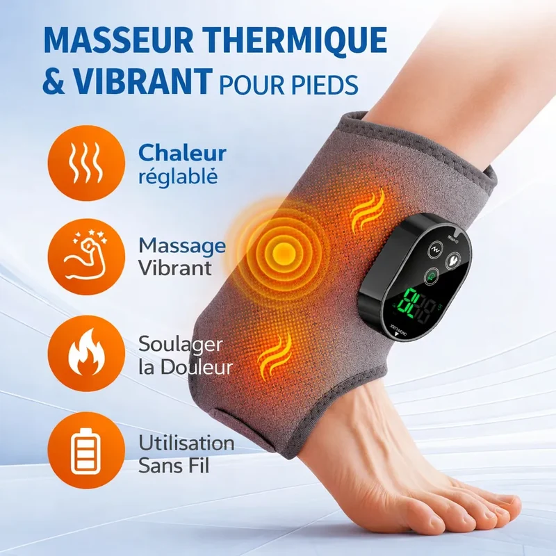 Masseur de Pied Électrique | Appareil de Massage des Pieds Réflexologie