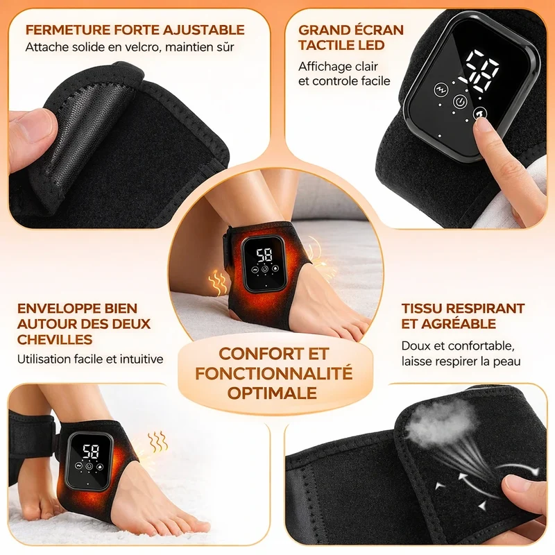 Masseur Cheville Chauffant Sans Fil