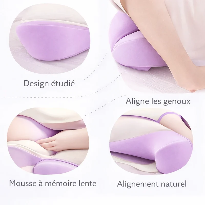 Coussin Genoux Ergonomique à Mémoire de Forme