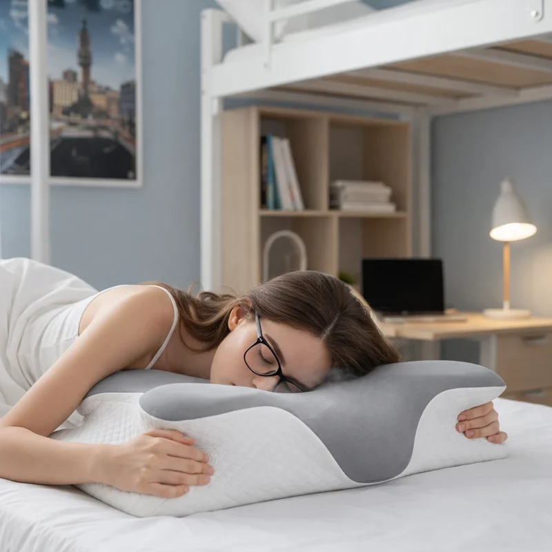 Oreiller Cervical Ergonomique à Mémoire de Forme
