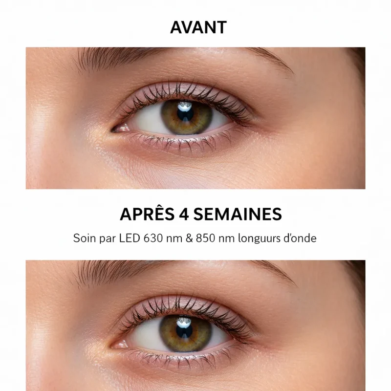 Masque LED Anti-Cernes – Masque Luminothérapie Yeux Lumière Rouge
