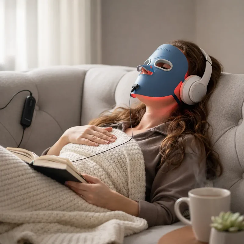 Masque Luminothérapie LED Visage – Soin Anti-Imperfections