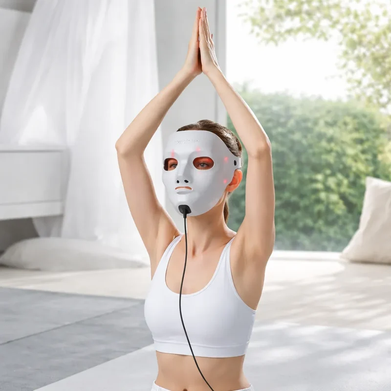 Masque Luminothérapie LED Visage – Soin Anti-Imperfections